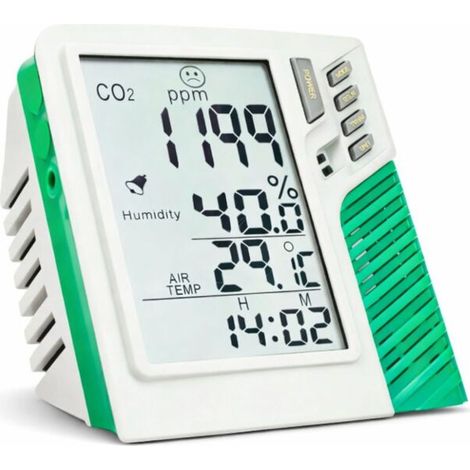CO2 Messgerät Carbon Dioxide Detector Kohlendioxidmesser Luftqualitätsmesser (1/5)