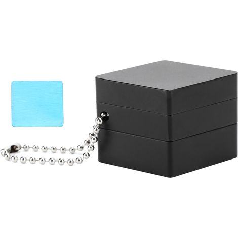 Boîte De Rangement Pour Embouts De Queue De Billard - Boîte Carrée En Métal Noir Mat - Fixation Magnétique Intégrée - Pour Snooker Et Billard - 1 Pièce (1/5)