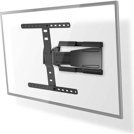 Supporto da parete per tv a movimento completo 43 - 90 - peso massimo dello schermo supportato 50 kg inclinabile girevole distanza minima dalla parete 196 mm 2 puntoi di rotazione a (1/5)
