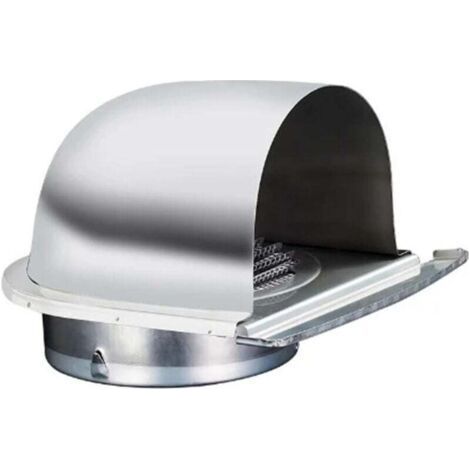 Stainless steel chimney caps/ventilation grilles for external walls, ducts and kitchen hoods (100mm). (1/3)