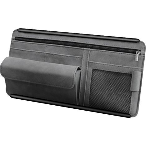 Visière de voiture, lunettes de soleil compatibles avec étui, lunettes de vue compatibles avec boîte de rangement, accessoires auto (1/5)