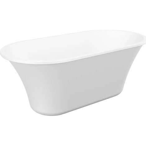 Vasca da bagno freestanding di design - 150 x 75 x 58 cm - Bianco - 193 L - NOEMIE II (1/4)