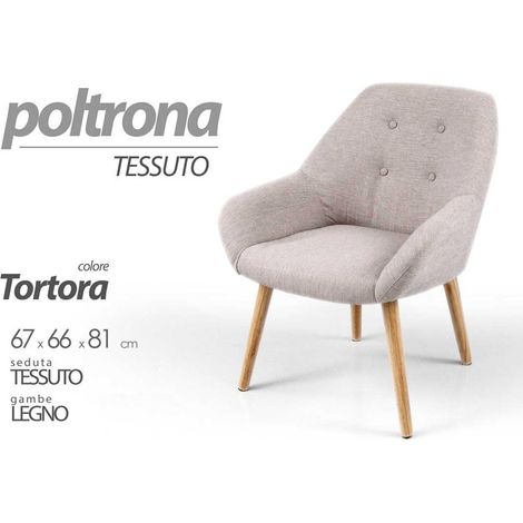 TOD - FAUTEUIL TAUPE 67 66 81 T8214 - T