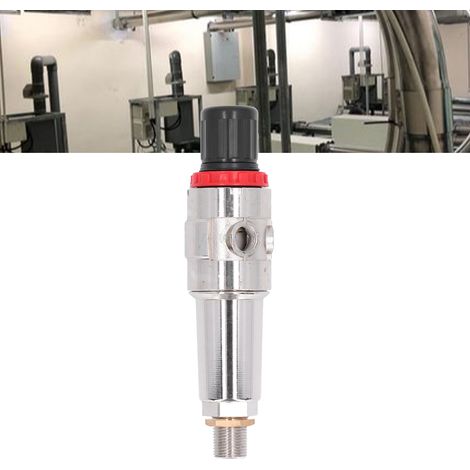 Filtre régulateur de pression à boîtier métallique 3/8", séparateur huile-eau sous pression d'air (1/5)
