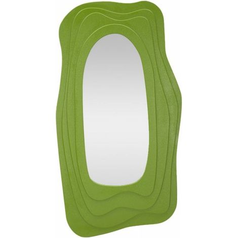 SPECCHIO DA MURO DAFNE VERDE CM 90X4X165