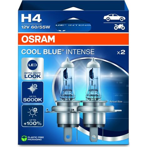 Osram Automotive 4062172387415 Ampoule halogène COOL BLUE® INTENSE H4 55 W 12 V (1/4)