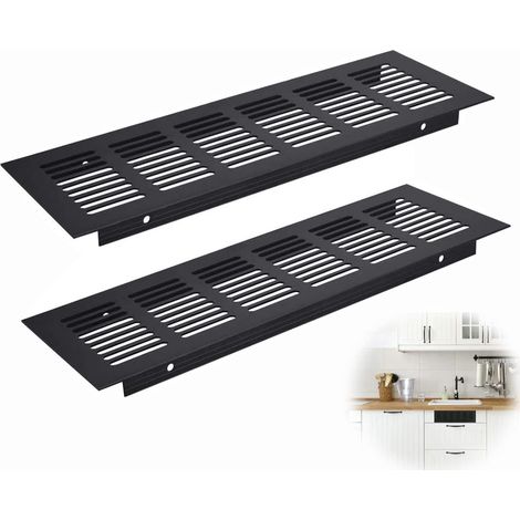 Grille De Ventilation - En Alliage D'aluminium - Pour Cuisine Armoire Salle De Bain - 2 Pièces (1/5)