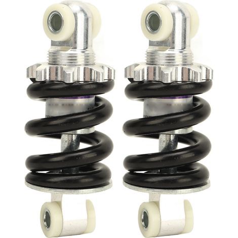 Tbest Mini Moto Amortisseurs Haute Résistance Réglable Amortisseur de Suspension pour ATV Poche Vélo Scooter Métal 120mm 2 Pièces (1/5)