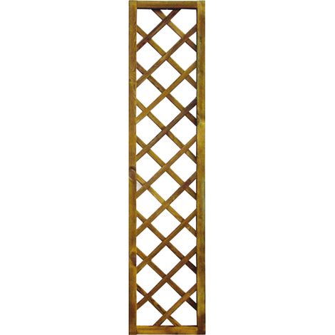 Pannello Frangivista Grigliato In Legno Di Pino Impregnato - 40X180Cm (1/2)