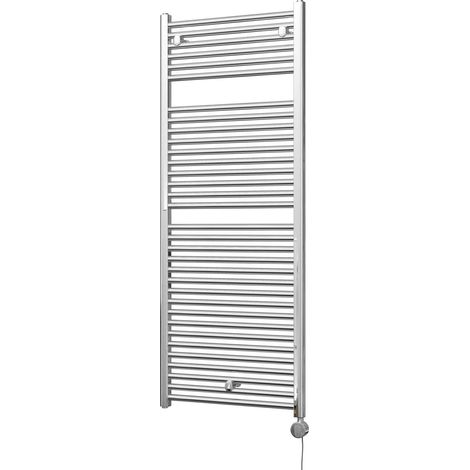 Roma - Chrome Electric Towel Rail H1512mm x W600mm Straight 600w Thermostatic (1/3)