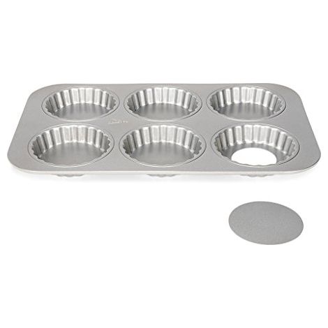 Patisse Stampo per Tartellette 6 pezzi Acciaio Argento 10 cm (1/3)