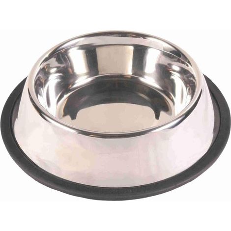 1 Gamelle Chien Acier Inoxydable Antidérapante Base Caoutchouc Lourde Alimentation (1/5)
