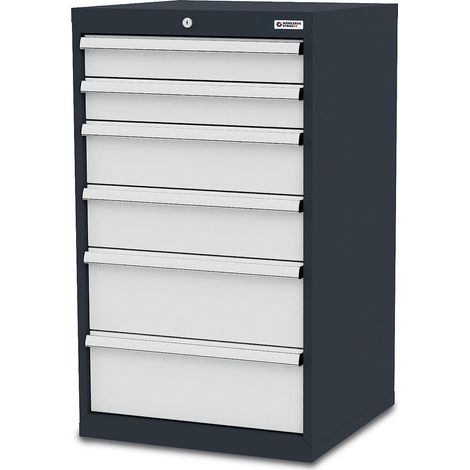 WS24 Schubladenschrank Schubladen: 2 x 100 2 x 150 2 x 200 B x T x H 600 x 575 x 1020 mm - WS24-100203