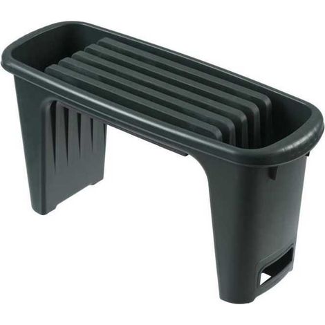 Nature Tabouret de jardinage 2-en-1 65,5 x 25 x 34 cm Vert