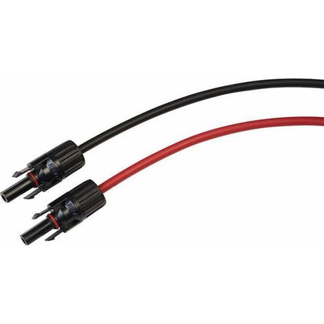 2 x 6 mm² Verlängerungskabel mit MC4-kompatiblen Steckern – 2 m (1/5)