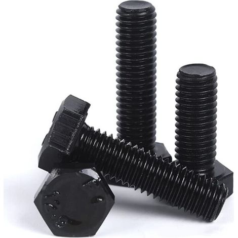 Boulons à Tête Hexagonale (Entièrement Filetée) M8 x 35mm Vis Boulons Hexagonaux en Classe 12.9 Acier Allié Haute Résistance (10 pcs) (1/3)