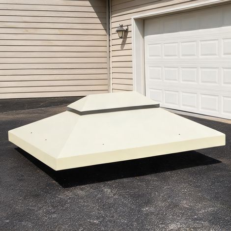 Tonnelle de jardin crema en tela Oxford (1/5)