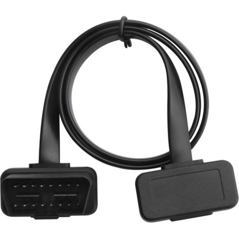 Geeignet für 16-polige abgewinkelte OBD2-Kfz-Kabelverlängerungsstecker (Stecker auf Buchse).