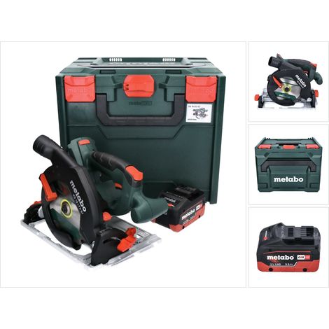 Metabo KS 18 LTX 57 Sega circolare portatile a batteria 165 mm 18V + 1x batteria 5,5 Ah + valigetta metaBOX - senza caricabatterie (1/5)