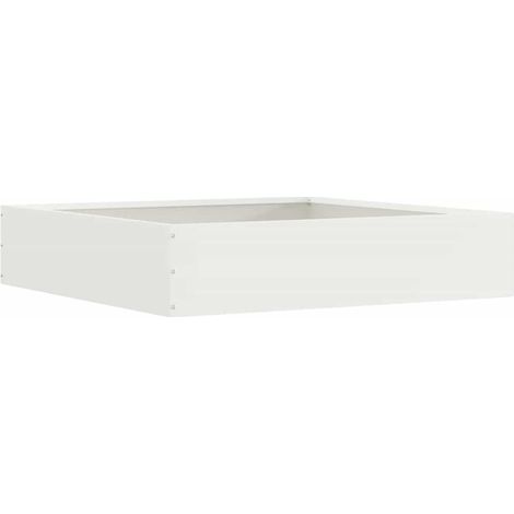 Lawn Edging White 60 x 60 x 13 cm Steel vidaXL