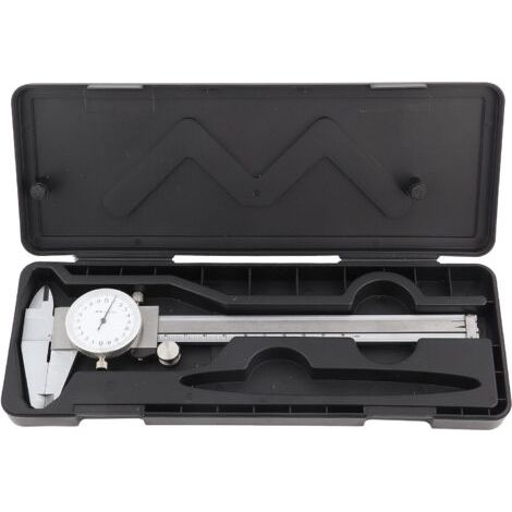 QORVA- Pied à coulisse à cadran, pied à coulisse à haute dureté antirouille 0-150mm, pour instrument de mesure outils de bricolage matériel de mesure matériel de bricolage