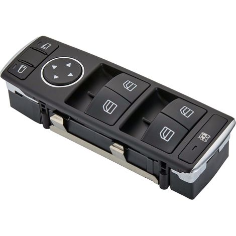 Interruptor de elevalunas eléctrico para Mercedes-Benz CLA250, CLA45 AMG, GLE250, GLE350, GLE400, GLA250, GL350, B250, GLE550e (2013-2017). Interruptor de elevalunas principal del lado del conductor.  (1/4)