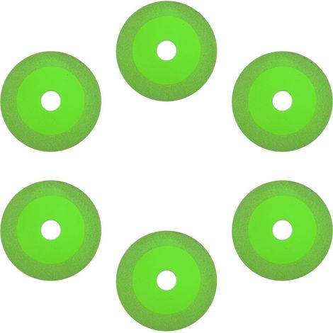Lot de 6 disques de coupe pour verre, lames de scie ultra-minces, meules de meulage pour un polissage lisse. (1/5)