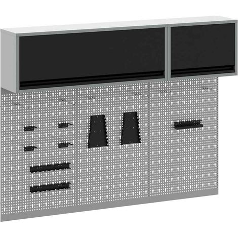 Maison Exclusive - Juego de Armarios de Herramientas con estante 5 pcs Negro (1/5)