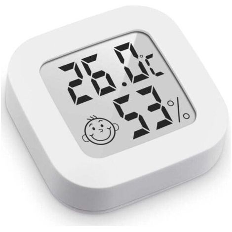 3-teiliges Set – Mini-Hochpräzisions-Digitalthermometer mit Hygrometer für den Innenbereich, Temperatur- und Feuchtigkeitsmesser, Komfortanzeige für Thermo-Hygrometer (1/4)