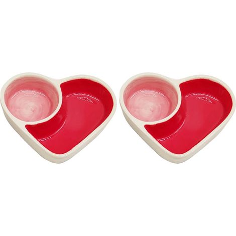 Lot de 2 gamelles en céramique pour hamster, gamelles pour nourriture et eau, bols pour petits animaux