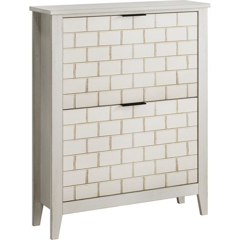 PLACARD STYLE FARMHOUSE FONCTIONNEL MDF RETRO WHITE 80.00 X 24.00 X 97.50 (1/5)