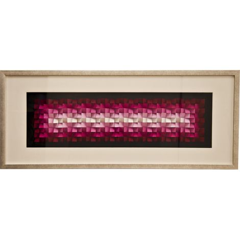 Cuadro 3D de vidrio y tela multicolor 120x50 cm (1/2)