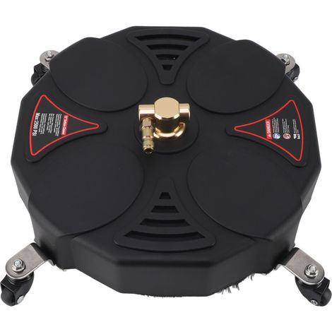 Accessoire de nettoyage de surfaces pour nettoyeur haute pression de 13 pouces avec 4 roues, 2500 PSI, raccord rapide 1/4 pouce. (1/5)