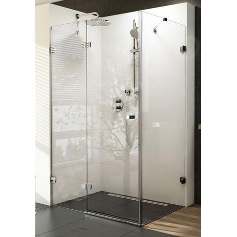 Ravak Brilliant - Cabine de douche BSDPS-80/80 R, 783-795x783-795 mm, chrome/verre clair 0UP44A00Z1 (1/5)