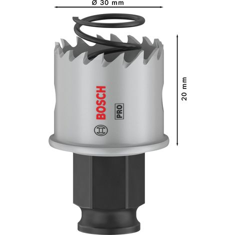 Sierra corona profesional bosch 30 mm acero cobalto (1/3)