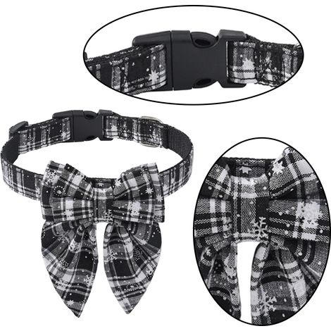 Filiyano-Collier de Noël pour chien avec nœud papillon, collier de Noël pour chien avec nœud papillon, joli cadeau de Noël pour chiot et chaton (1/3)