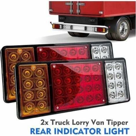 Lot de 2 feux arrire de voiture 36 LED 12 V (1/4)