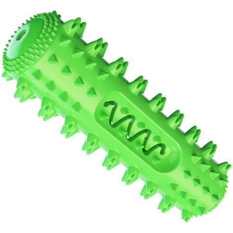 Jouet Chien Indestructible Gros Chien Interactifs Jouet à Mâcher pour Chien Jouet pour Chien Couinement en Caoutchouc Naturel pour Petits et Moyens Chiens Nettoyage Dents.(vert) (1/5)