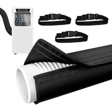 Housse pour Tuyau de Climatiseur Isolation Thermique Gaine pour Tuyau d'de Clim pour Propriétaires Locataires Techniciens Bureau à Domicile Écoles Appartements Professionnels (1/5)