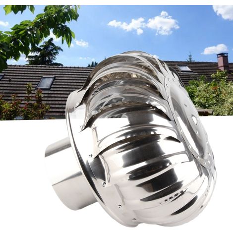 Chapeau de cheminée en acier inoxydable, couvercle de pot, cache-conduit de cheminée, couvercle supérieur de cheminée avec fixations (1/5)