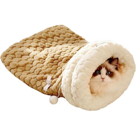 Niche pour Chat,Doudou Chauffant pour Animal de Compagnie - (1/5)