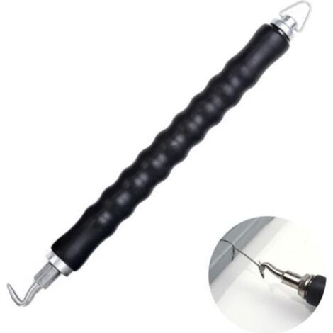 Crochet Rétractable Semi-Automatique, Torsadeuse de Torsion de Fil D'armature, Twister en Métal à Poignée Souple, Postuler à pour Fil Métallique Réduire la Fatigue des Mains(Noir)