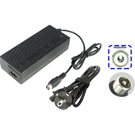 PowerSmart 2,0A 42V Connecteur RCA 10,5 mm Chargeur pour batteries 36 V du vélo femme Tounis Eco 3.0 7S, noir mat (1/4)