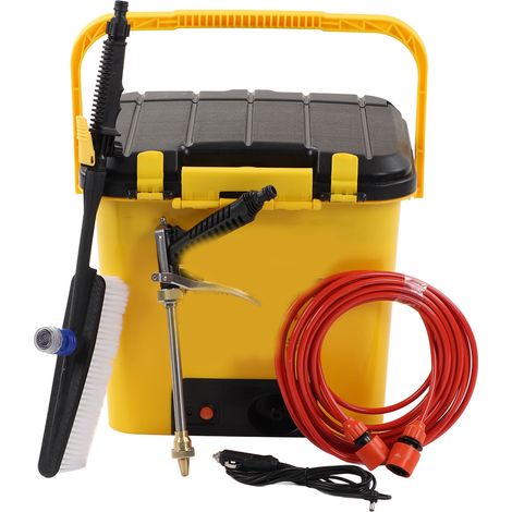Nettoyeur Haute Pression Portable 36L Réservoir, Pulvérisateur d'Eau Réglable 12V pour Voiture, Cave, Hôtel (1/5)