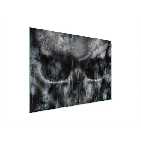 GLASSCHUTZPLATTE FÜR HERD 70x52 TOTENKOPF