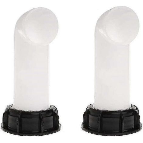 Adaptateur pour réservoir d'eau (lot de 2), vanne pour réservoir d'eau, adaptateur de vidange pour réservoirs IBC, vannes de tonnage, irrigation agricole, canalisations, plastique (1/5)