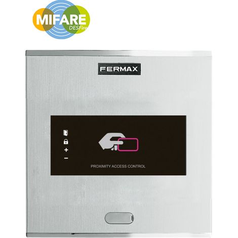 Lector de proximidad Desfire EV2, 12 Vdc, IP 43, capacidad para 400 usuarios