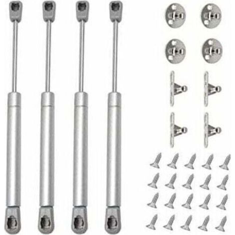 4pcs Verin a Gaz 60N Verin Hydraulique Verin Meuble Amortisseur Porte Placard Pour Armoires Bibliothèques Meuble(4, 60N),INHHUB (1/4)