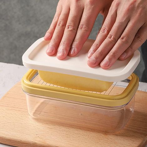 Boîte à beurre, beurrier en plastique avec couvercle, récipient à beurre rectangulaire en acier inoxydable, ustensiles de cuisine et de pâtisserie