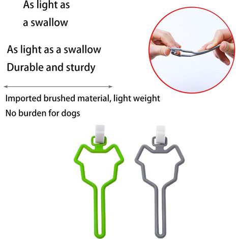 2-teiliges Hundekotbeutel-Set, Leinenbefestigung, hygienischer Beutelspender, freihändiger Karabinerhaken, Anbindeleine, Zubehör für Hundeausführgeräte. (1/5)